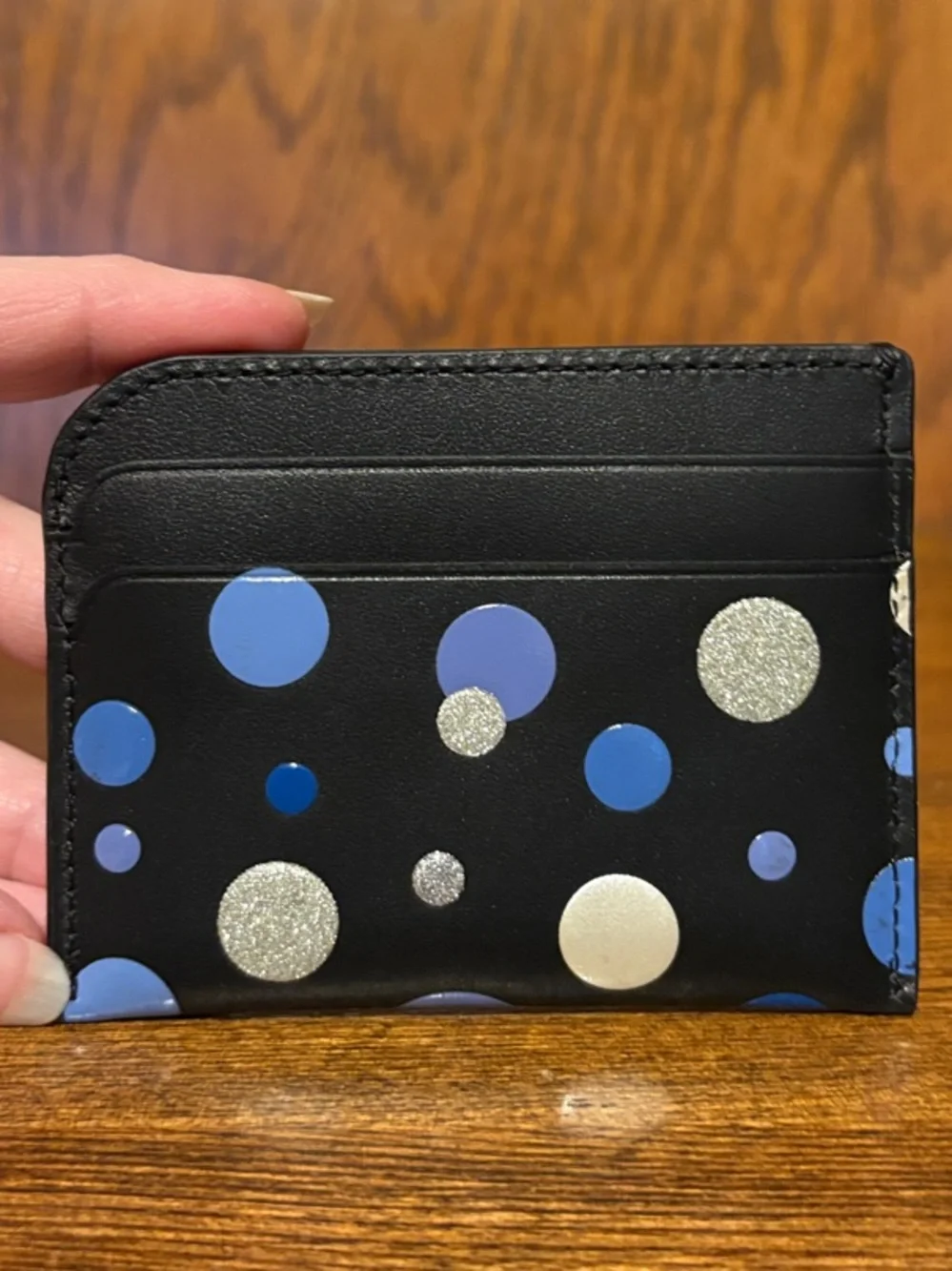 NWT-Kate Spade-SET-Space🔭Dot🪐Embossed-Devin-Sm Compact Wallet & Card Holder-$226
